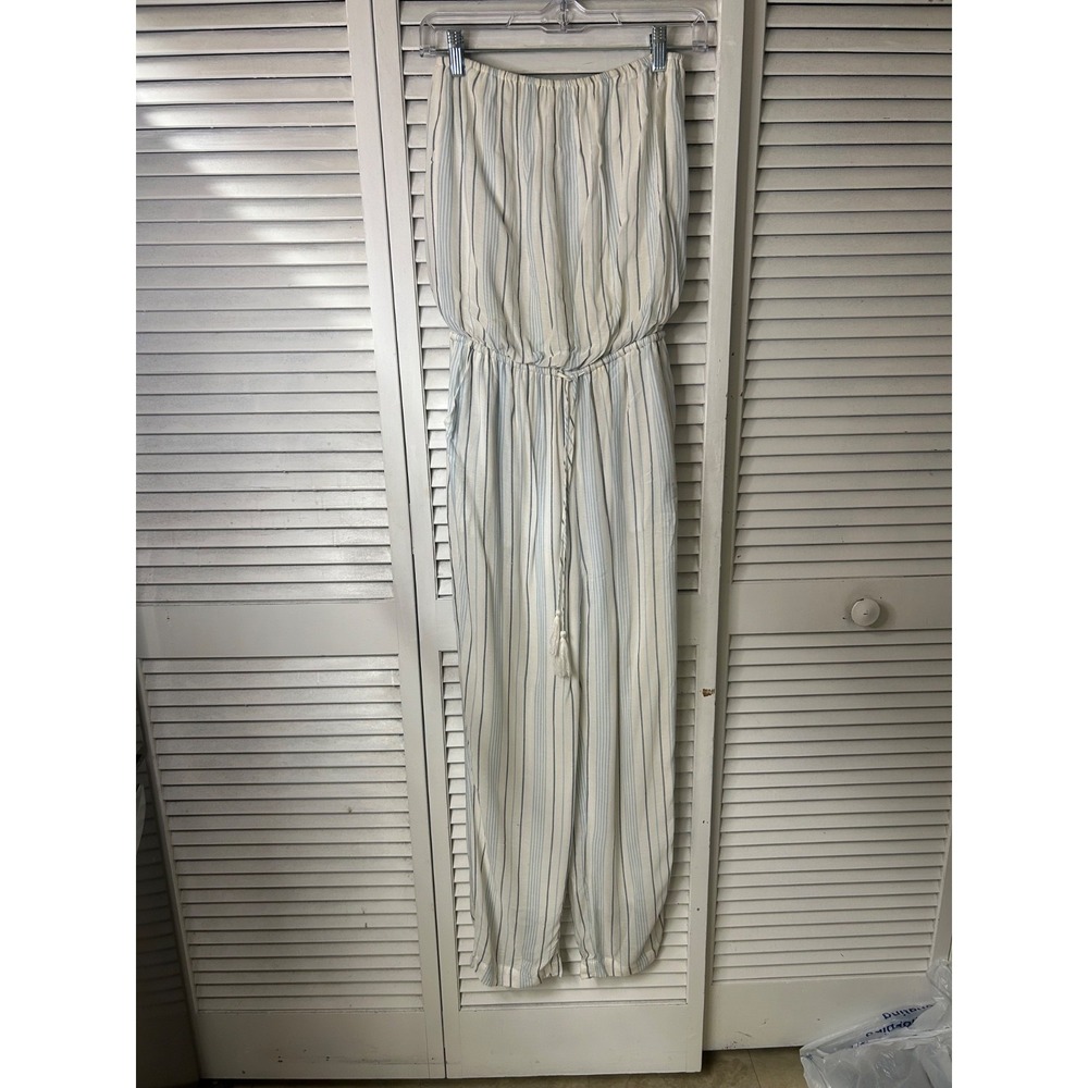 Olivaceous Summer Strapless Jumpsuit Size Small